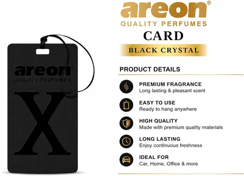Vista 2 de REON X Version Black Crystal Hanging Best Car Air Freshener - Long Lasting Scent for Car or Home - Long Lasting, Fresh, Luxurious Scent