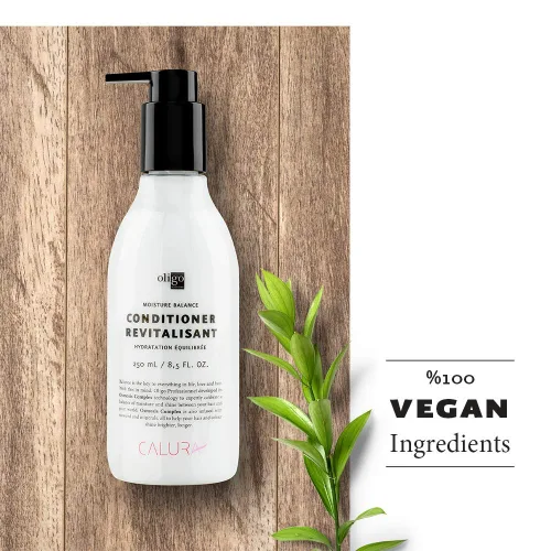 Vista 3 de OLIGO PROFESSIONNEL - Acondicionador Calura Moisture Balance - Hombres y Mujeres - Sin parabenos - Para cabello graso - Promueve la longevidad
