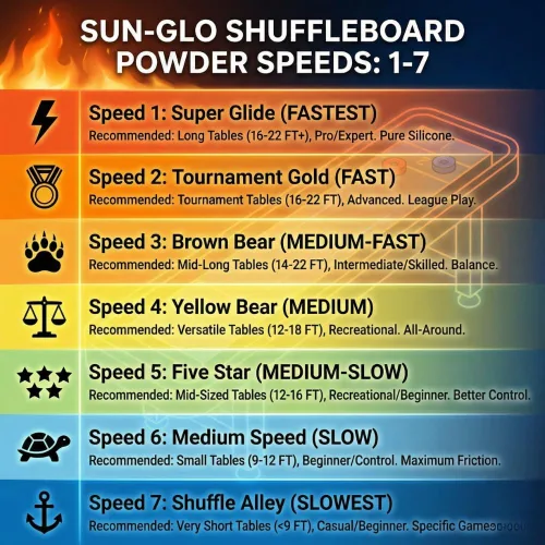 Vista 6 de Sun-Glo Paquete de seis cera de mesa Speed #1 Super-Glide para tabla de tejo