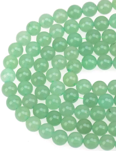 Vista 30 de Cuentas sueltas de 0.315 pulgadas/8mm de piedra natural redonda para hacer joyas con cordón elástico