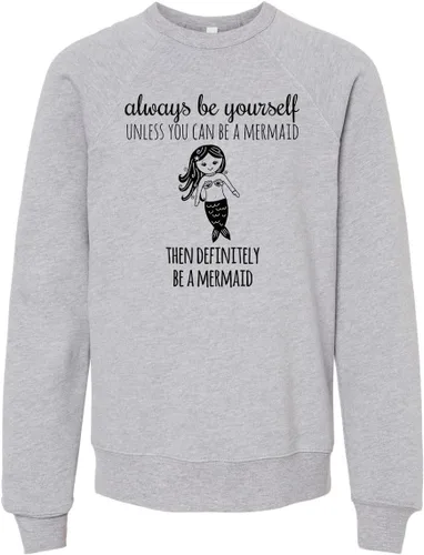 Vista 11 de Long Sleeve Unisex Kids' Sweatshirt, Unisex Graphic Sweatshirt, Shirts with Sayings, Heather Gray or Mauve
