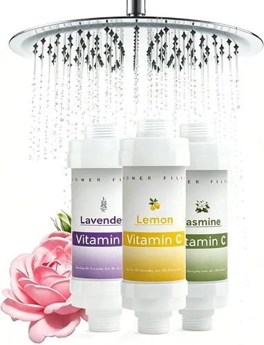 Vista 11 de Filtro de ducha de vitamina C para filtro de agua dura, cartucho de repuesto para ducha, quitar cloro, fluoruro, metales pesados, mejora