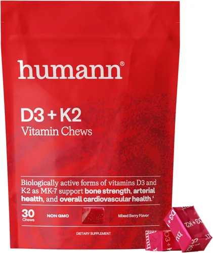 Vista 2 de HumanN Masticables D3 + K2 y cúrcuma