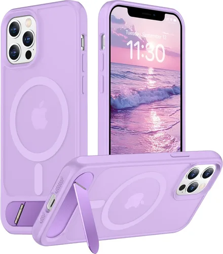 Vista 208 de Funda para iPhone 11 con compatibilidad magnética, [Soporte invisible incorporado][Compatible con MagSafe]
