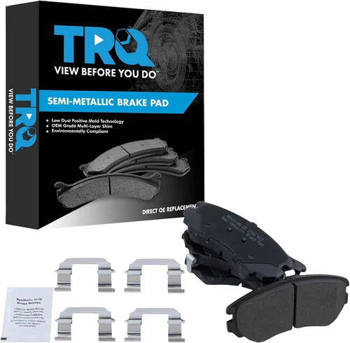Vista 109 de TRQ Pastillas de freno delanteras semi metálicas compatibles con Ford Expedition 2018-2021 F-150 2018-2020 Lincoln Navigator 2018-2022