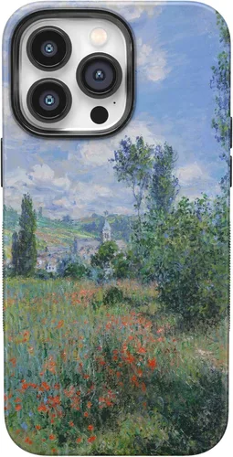 Vista 102 de Casely - Funda para iPhone 14 Pro Max, flores pintadas, Frida Kahlo Floral Girly, compatible con MagSafe