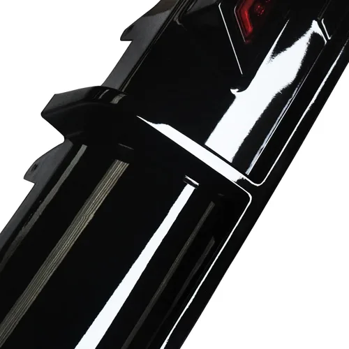 Vista 8 de NINTE Difusor trasero con luz de freno LED para Toyota Camry SE XSE Sedan solo 2018-2024 ABS negro brillante parachoques trasero labio
