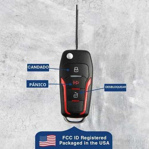 Vista 6 de 2 llaveros KeylessOption para 1998, 1999, 2000, 2001, 2002, 2003, 2004, 2005, 2006, 2007, 2008, 2009, 2010, 2011, 2012, 2013, 2014, 2009, 2010 Dos