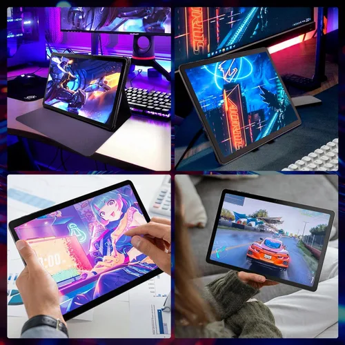 Vista 5 de DigiLand Tableta Android 14 2025 de 11 pulgadas para juegos MediaTek Helio G99 Octa-Core FHD 1920 * 1200 Pantalla Android Tablet 14GB RAM+128GB