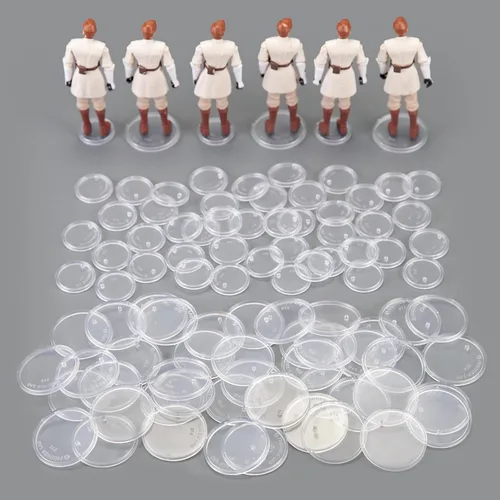 Vista 8 de SIXPOINTS Base redonda transparente de 36 piezas compatible con figuras de acción de películas de 3.75 pulgadas, modelo MODERN G i Joe/Marvel, disco