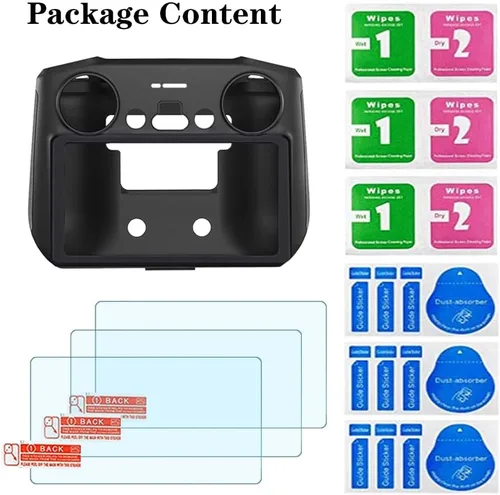 Vista 7 de Protector de pantalla (3+1 unidad) compatible con DJI Mini 3/Mini 3 Pro, control remoto Mavic 3 RC, película de vidrio templado, antiarañazos