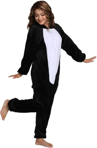 Vista 5 de Afoxsos Adult Penguin Onesies Sleepwear Unisex Animal Pajamas Cosplay Costume