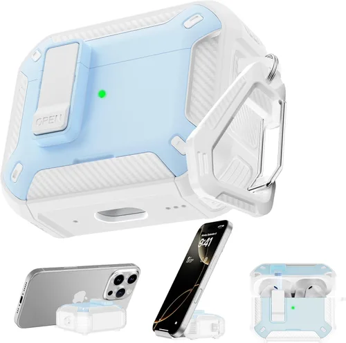 Vista 161 de RFUNGUANGO Fundas protectoras para Airpods de 2ª y 1ª generación, color 2º -Blanco