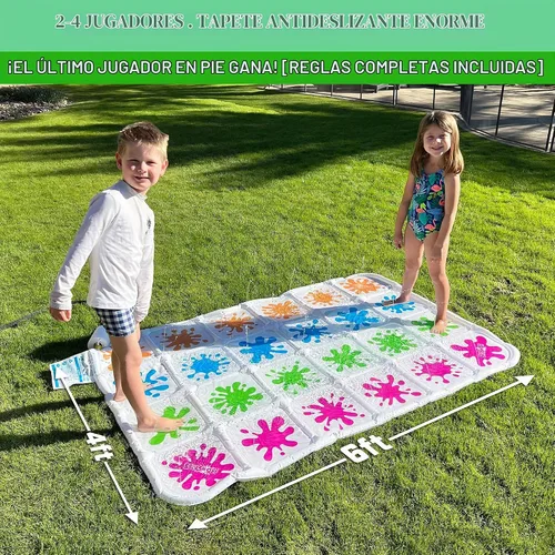 Vista 3 de GoFloats Juego Splash Off - Juego de tapete de salpicaduras de agua para niños