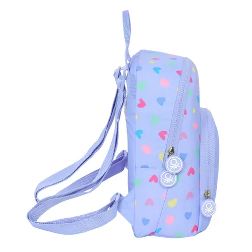 Vista 4 de Mochila Casual Benetton Lila Lila 25 x 30 x 13 cm