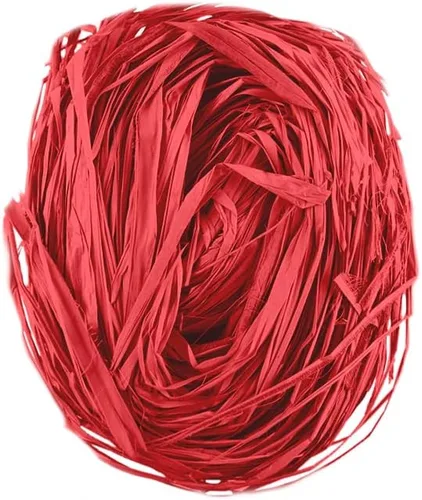 Vista 5 de Raffia Fibra de hilo largo para artes y manualidades, manojo mediano de 2 onzas (verde)