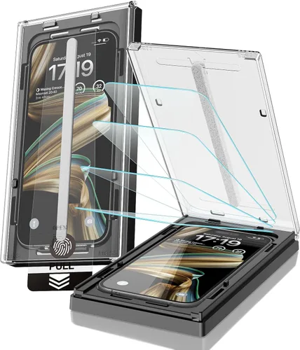 Vista 12 de Paquete de 4 protectores de pantalla de privacidad para iPhone 14 Pro [6.1 pulgadas], dureza 9H + 12 pies, grado militar, inastillable, película