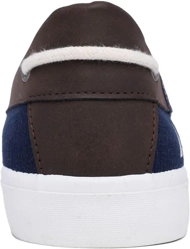 Vista 3 de Nautica Zapato náutico con cordones para hombre, mocasín casual con dos ojales, zapatilla de deporte de moda - Galera