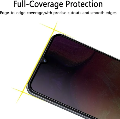 Vista 4 de YWXTW - Protector de pantalla de privacidad para Samsung Galaxy A50, A30, A20, antiespía, antirreflejos, cobertura completa, película de vidrio