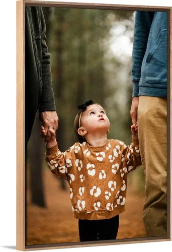 Vista 10 de Impresiones en lienzo personalizadas con tus fotos, impresiones artísticas personalizadas de fotos a lienzo para fotos de familiares, bodas Sin marco