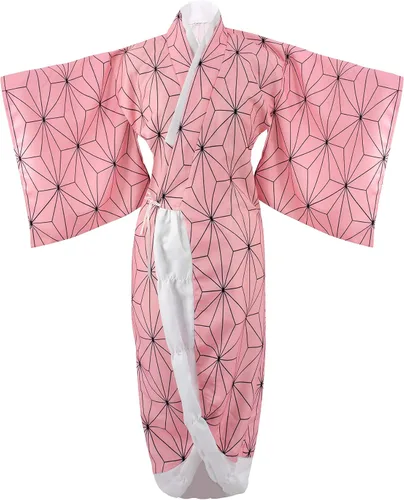 Vista 4 de DAZCOS Anime Nezuko - Disfraz de cosplay de Kamado Nezuko para mujer con boquilla para Halloween