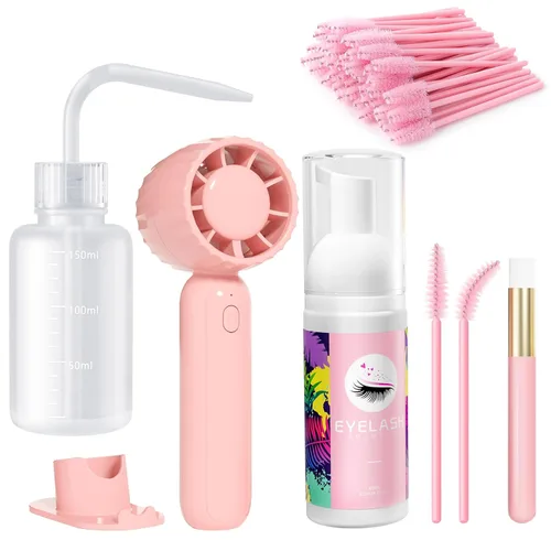 Vista 14 de Buqikma Kit de champú de pestañas para extensiones de 2.02 fl oz/60 ml
