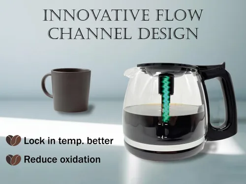 Vista 2 de Jarra de café de repuesto para 12 tazas compatible con Mr. Coffee, Sumbeam, Oster