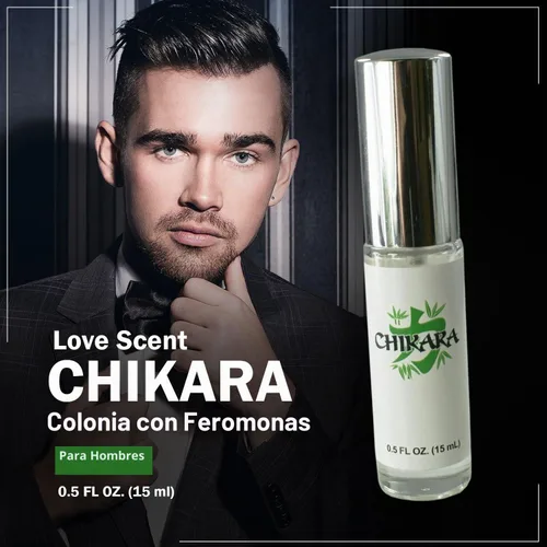 Vista 2 de Chikara - Colonia de feromonas para hombre Spray de larga duración 0.5 fl oz Paquete de 1