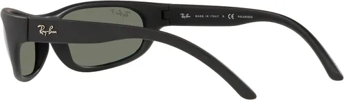Vista 5 de Ray-Ban Gafas de sol para hombre, montura negra, lentes verdes, 2.362 in