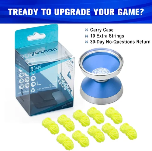 Vista 7 de S1 Yoyo profesional sin respuesta para niños y adultos, juguete de Yoyo bimetálico de alto rendimiento para principiantes a jugadores avanzados