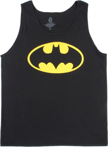 Vista 3 de DC Comics Camiseta sin mangas con logotipo básico de Batman para hombre