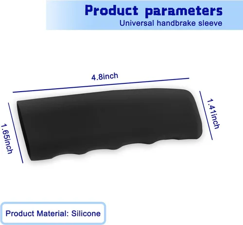 Vista 2 de cueclue 1 funda para freno de mano para automóvil, 4.8 x 1.65 x 1.41 pulgadas, cubierta protectora antideslizante para freno de estacionamiento