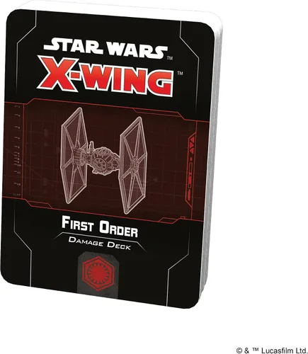 Vista 4 de Star Wars X-Wing 2ª edición Juego de miniatura de primera orden Baraja de daños Juego de estrategia para adultos y adolescentes A partir de 14