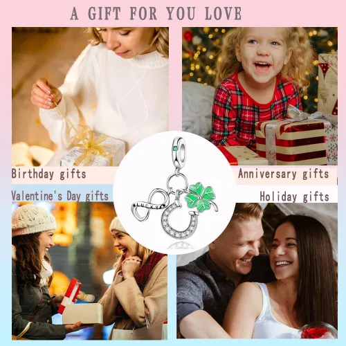 Vista 62 de LNQOBU Happy Life - Colgante para pulseras de abalorios, plata de ley 925 para mujer (con un espaciador de cuentas)