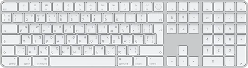 Vista 6 de Apple Magic Keyboard con Touch ID y teclado numérico: inalámbrico, Bluetooth, recargable. Funciona con computadoras Mac con Apple Silicon; suizo
