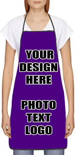Vista 25 de Delantales personalizados con diseño de imagen de texto fotográfico para adultos, hombres, mujeres, parrilla, cocina, 40