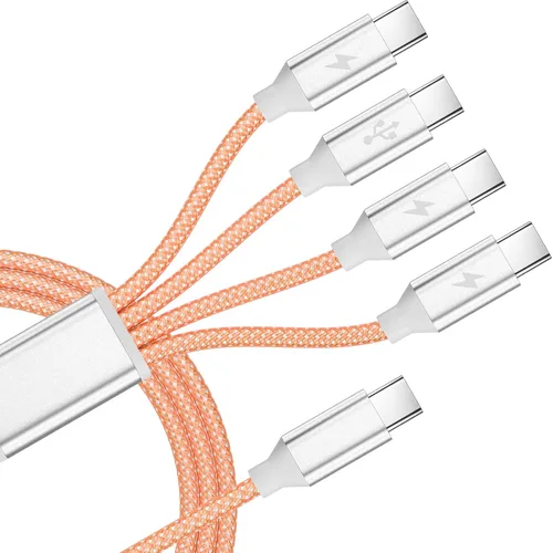 Vista 9 de MPATIBY Cable de carga múltiple del divisor del USB C, cable de carga USB A Negro+Gris