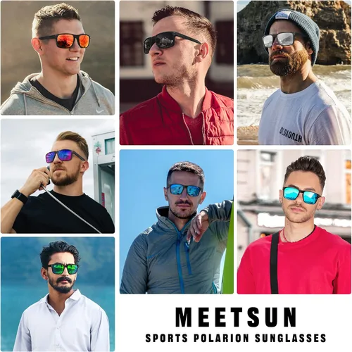 Vista 2 de MEETSUN Polarized Sunglasses for Men Women Classic Sports Fishing Driving Sun Glasses UV400 Protection
