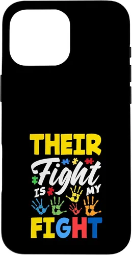 Vista 19 de Their Fight is My Fight Autism Awareness Case for iPhone 17