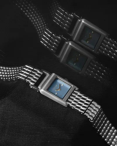 Vista 4 de Breda 'Revel' Reloj de pulsera de acero inoxidable plateado, 0.709 in, plateado, Revel