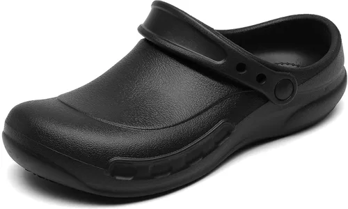 Vista 7 de Zapatos antideslizantes para hombres, resistentes al aceite, al agua, para chef, enfermería, médicos, adecuados para cocina, restaurante, jardín