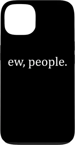 Vista 7 de Ew People - Funda de regalo para iPhone 17 con frases introvertidas y frases de memes