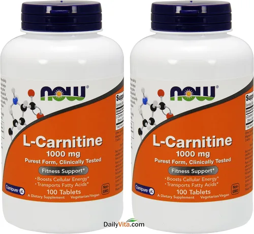 Vista 9 de NOW Foods Suplementos, L-Carnitina 1,000 mg, Forma más pura, Aminoácidos, Soporte de fitness*, 50 Tabletas
