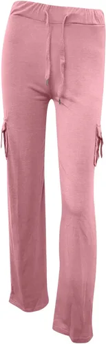 Vista 6 de Pantalones deportivos para mujer, pantalones cargo de pierna ancha, leggings de yoga de tiro alto con bolsillos, talla grande, pantalones Y2K