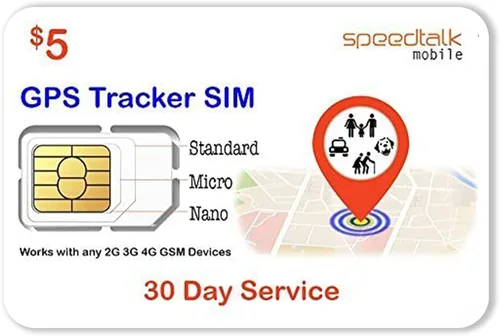 Vista 10 de Tarjeta SIM GSM SpeedTalk Mobile para Rastreadores GPS 5G 4G - Dispositivos de Rastreo para Mascotas, Niños, Personas Mayores y Vehículos - Servicio