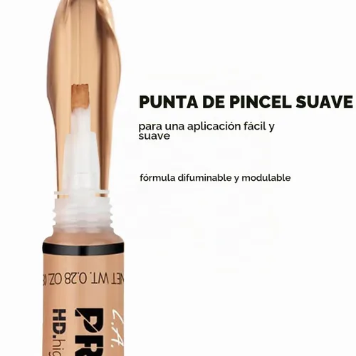 Vista 6 de L.A. Girl Corrector Pro, beige medio, 0.28 onzas (LAX-GC978-A) (paquete de 3)