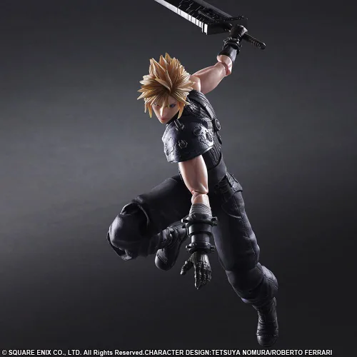 Vista 7 de FIgura de acción Final Fantasy VII Remake Cloud Strife Play Arts Kai