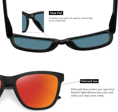 Vista 4 de MEETSUN Polarized Sunglasses for Women Men Classic Retro Designer