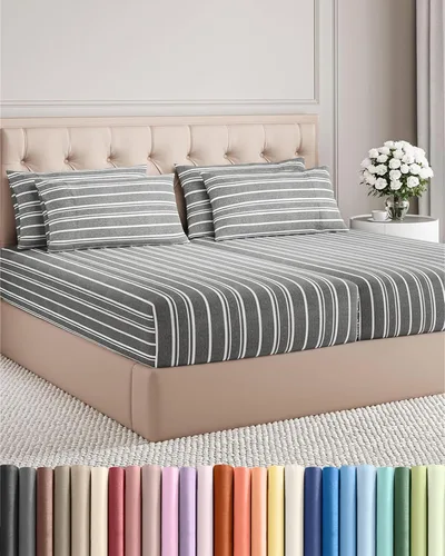 Vista 248 de Juego de sábanas Twin de 4 piezas - Cómodo, transpirable y refrescante - Juego de ropa de cama de lujo de hotel ultrasuave con bolsillos profundos