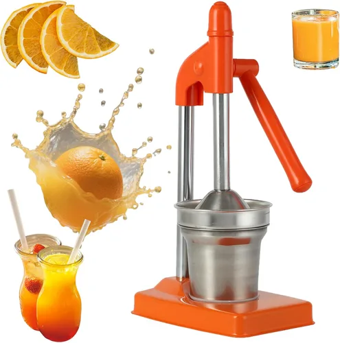 Vista 8 de Cast Iron Juicer, Cast Iron Juicer Hand Press, Heavy Duty Hand Press Juice Extractor for Fresh Lemonade Orange Juice, Home and Kitchen Essentials